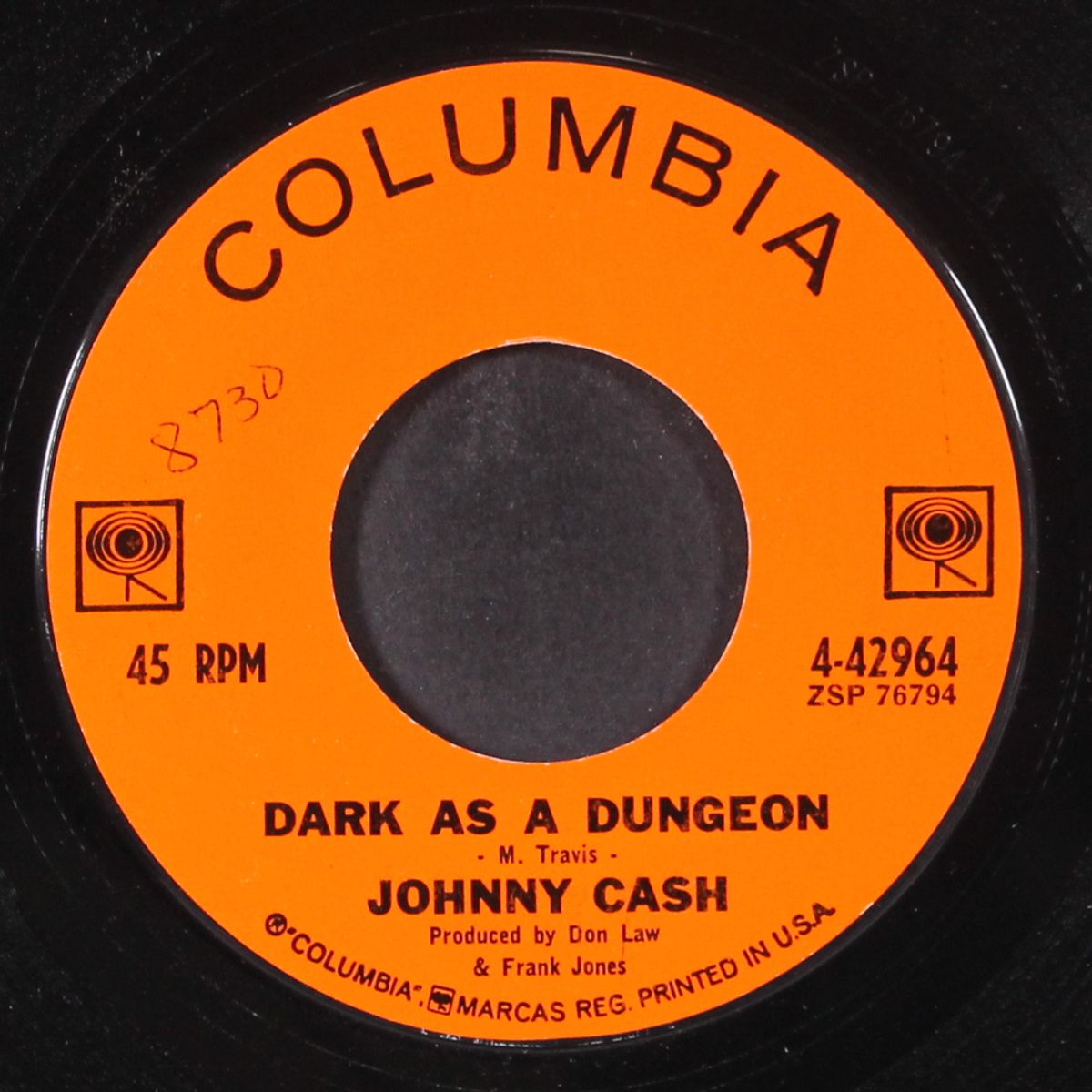 dark as a dungeon / understand your man by JOHNNY CASH