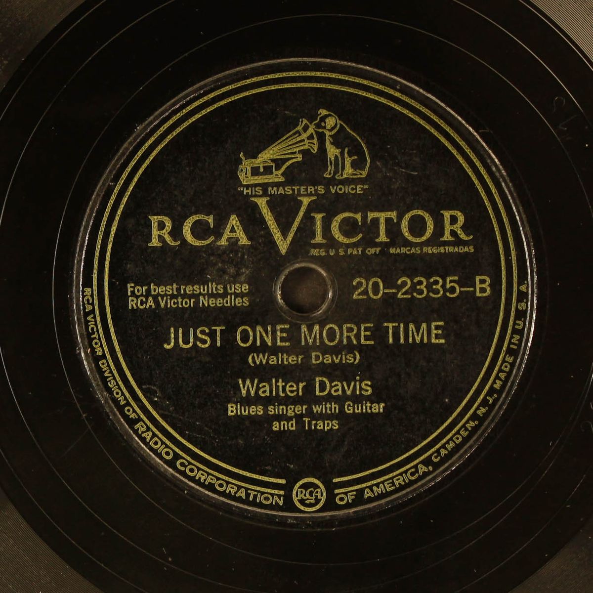 things ain't like they used to be / just one more time by WALTER DAVIS