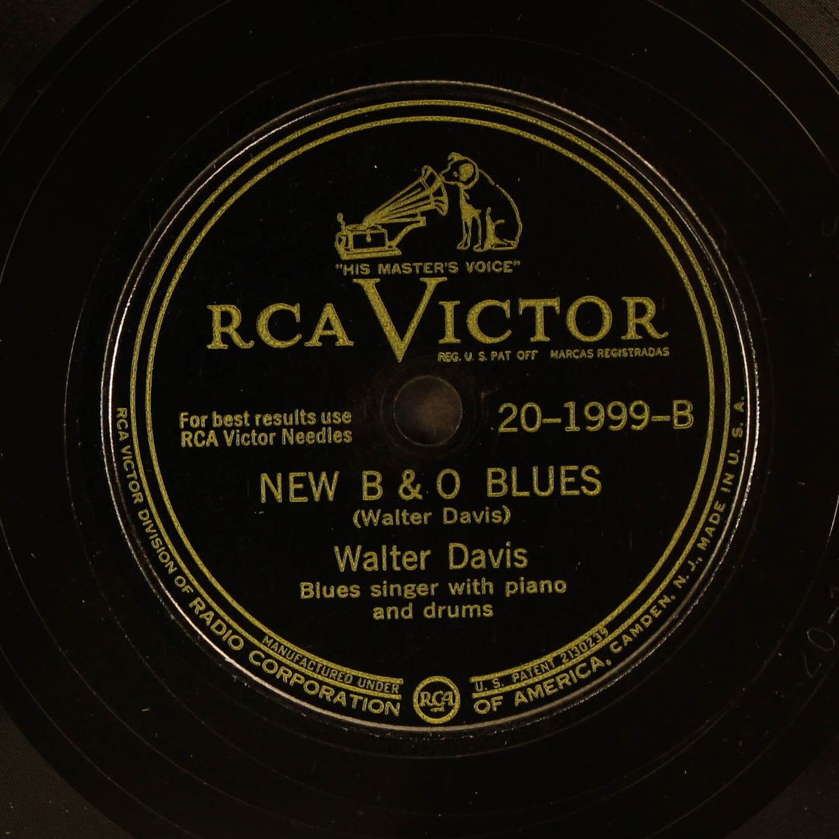 please remember me / new b&o blues by WALTER DAVIS