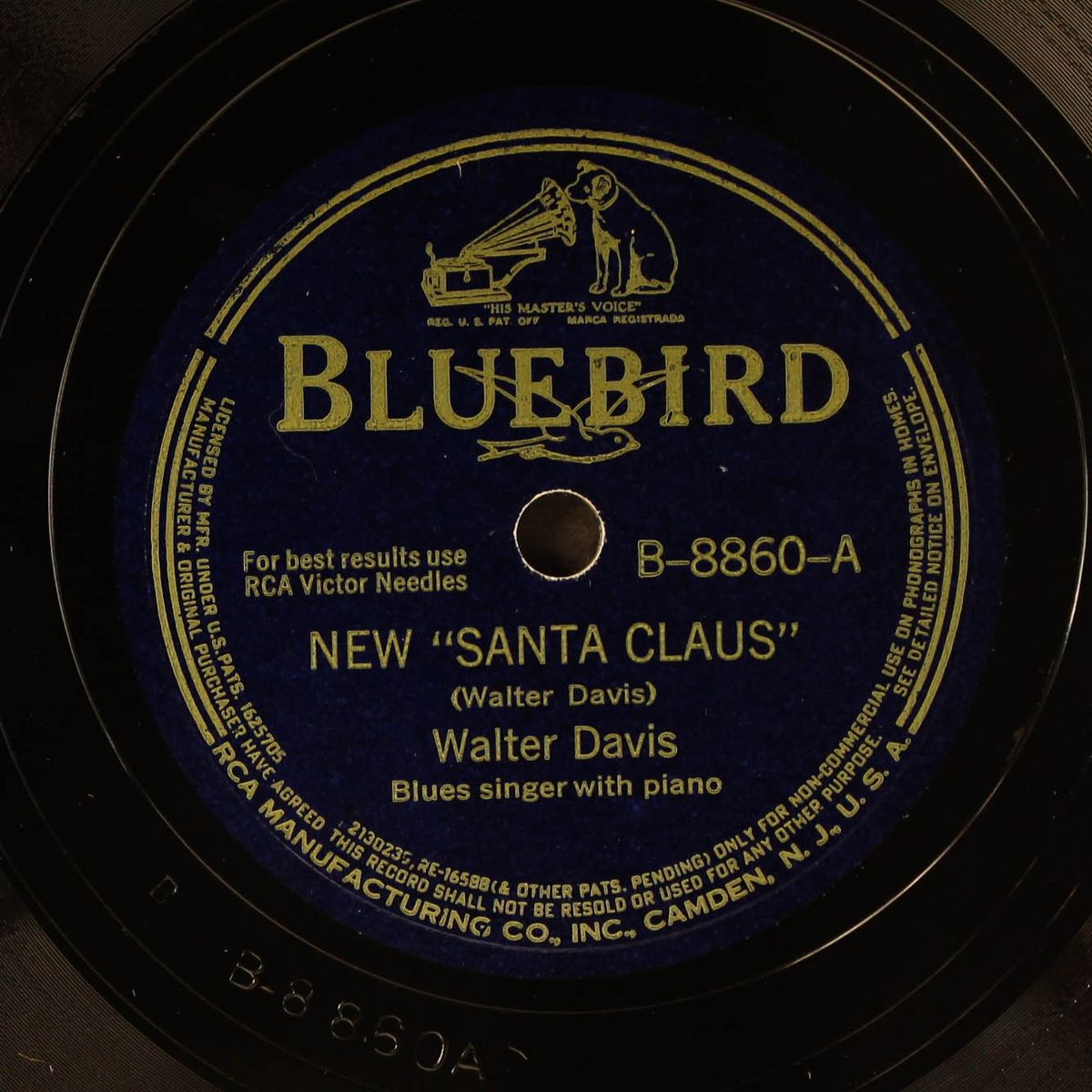 new santa claus / you keep on crying by WALTER DAVIS
