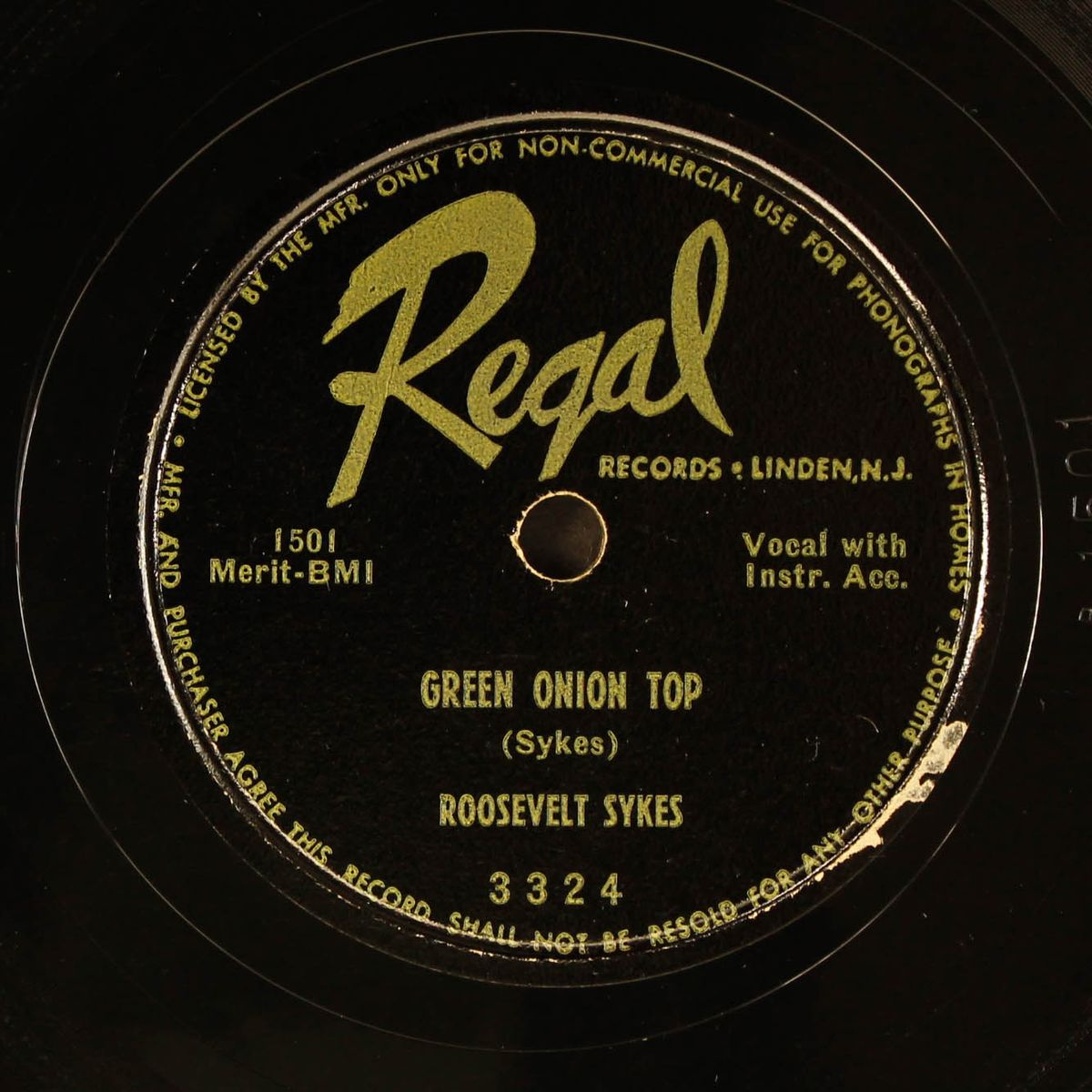 wonderin' blues / green onion top by ROOSEVELT SYKES