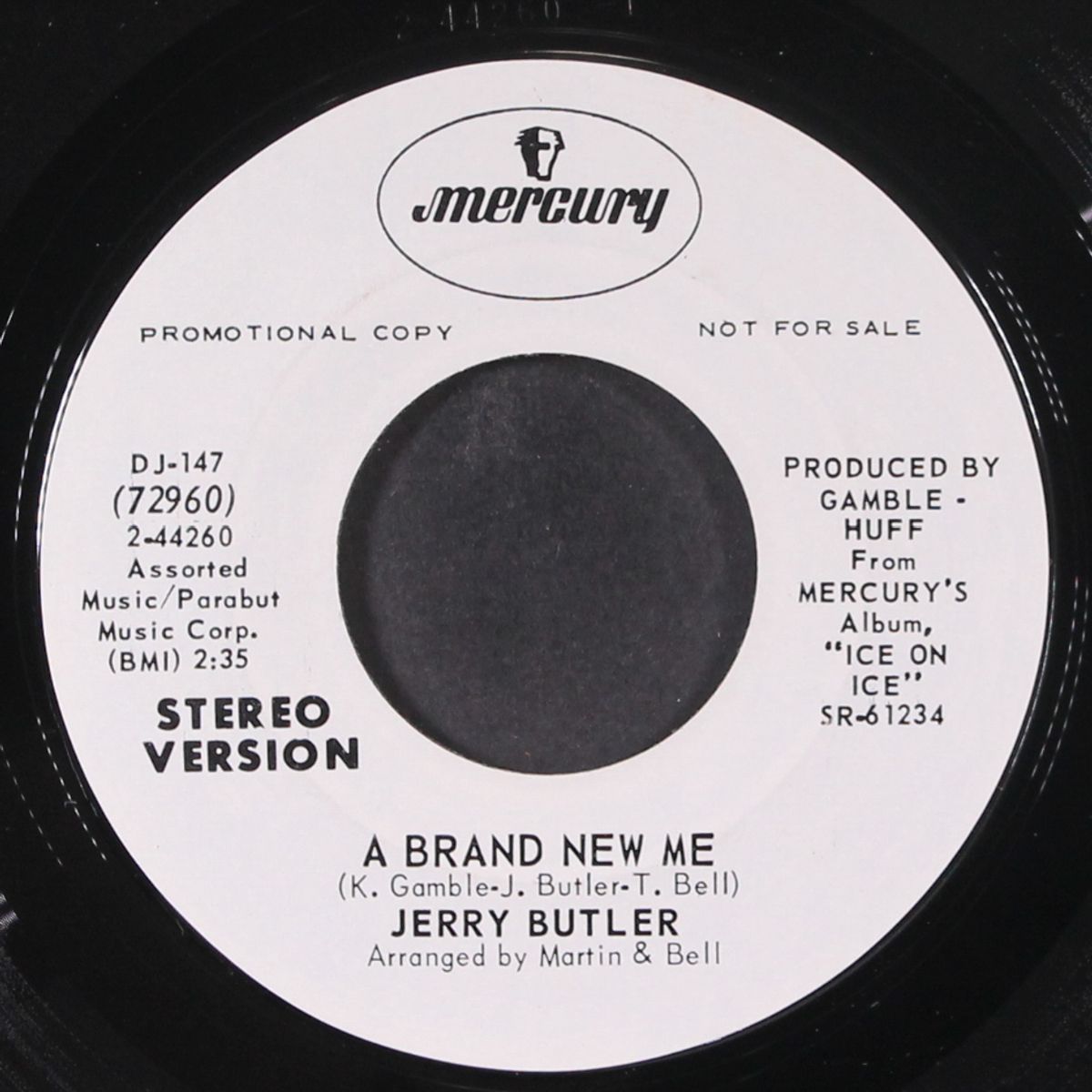 a brand new me by JERRY BUTLER