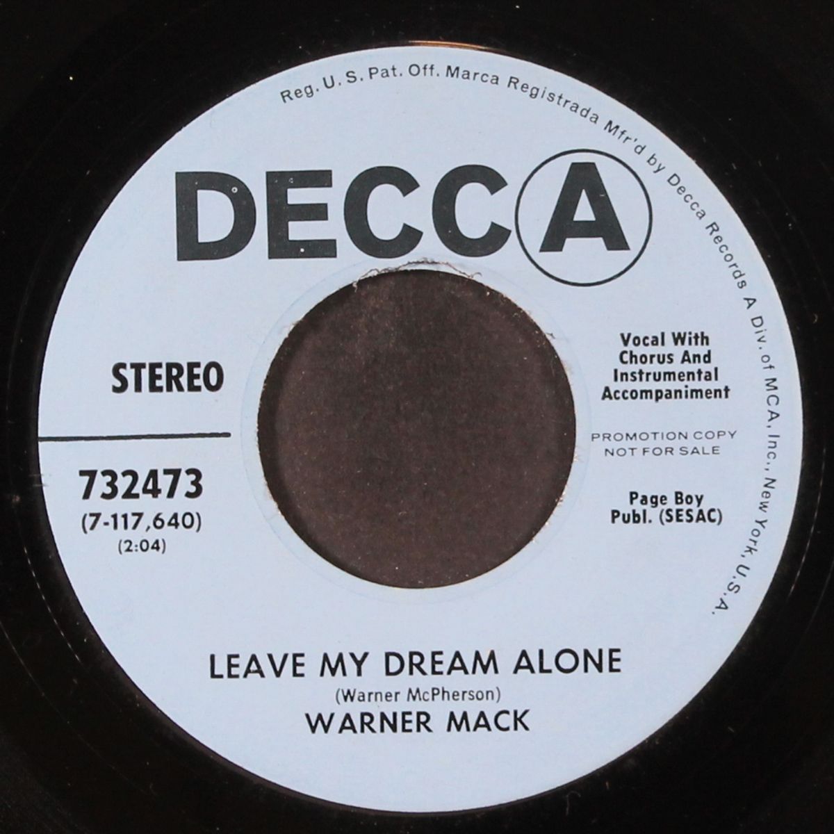 leave my dream alone by WARNER MACK