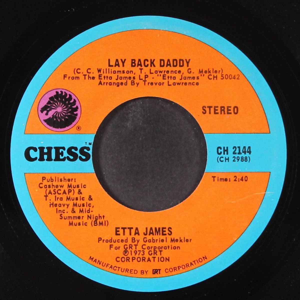 all the way down / lay back daddy by ETTA JAMES