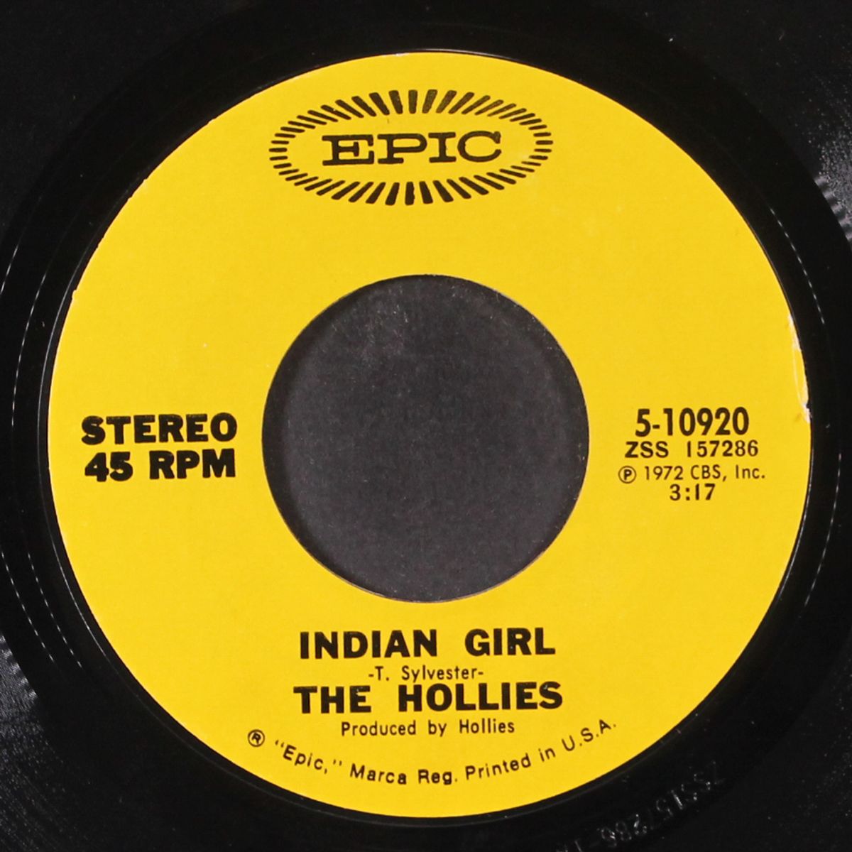 long dark road / indian girl by HOLLIES
