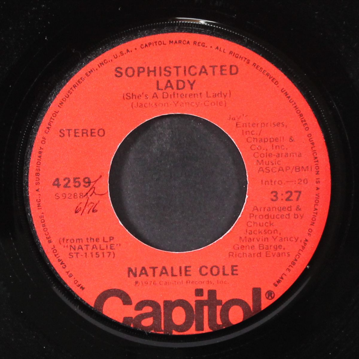 sophisticated lady (she's a different lady) by NATALIE COLE