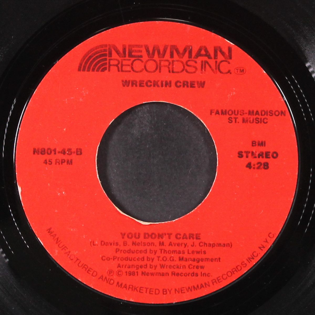 found the groove / you don't care by WRECKIN CREW