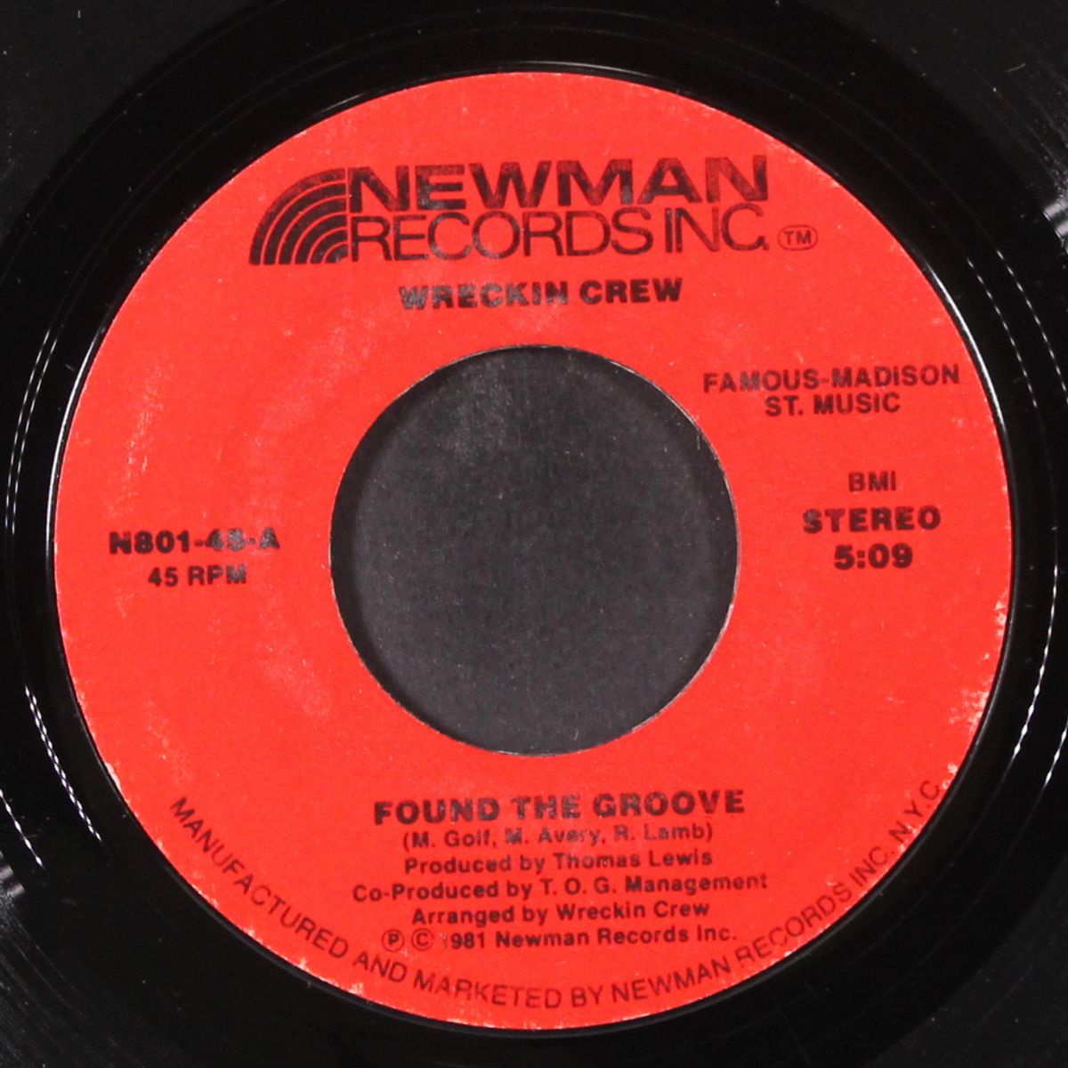 found the groove / you don't care by WRECKIN CREW