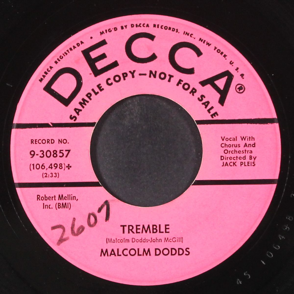 tremble / deep inside by MALCOLM DODDS