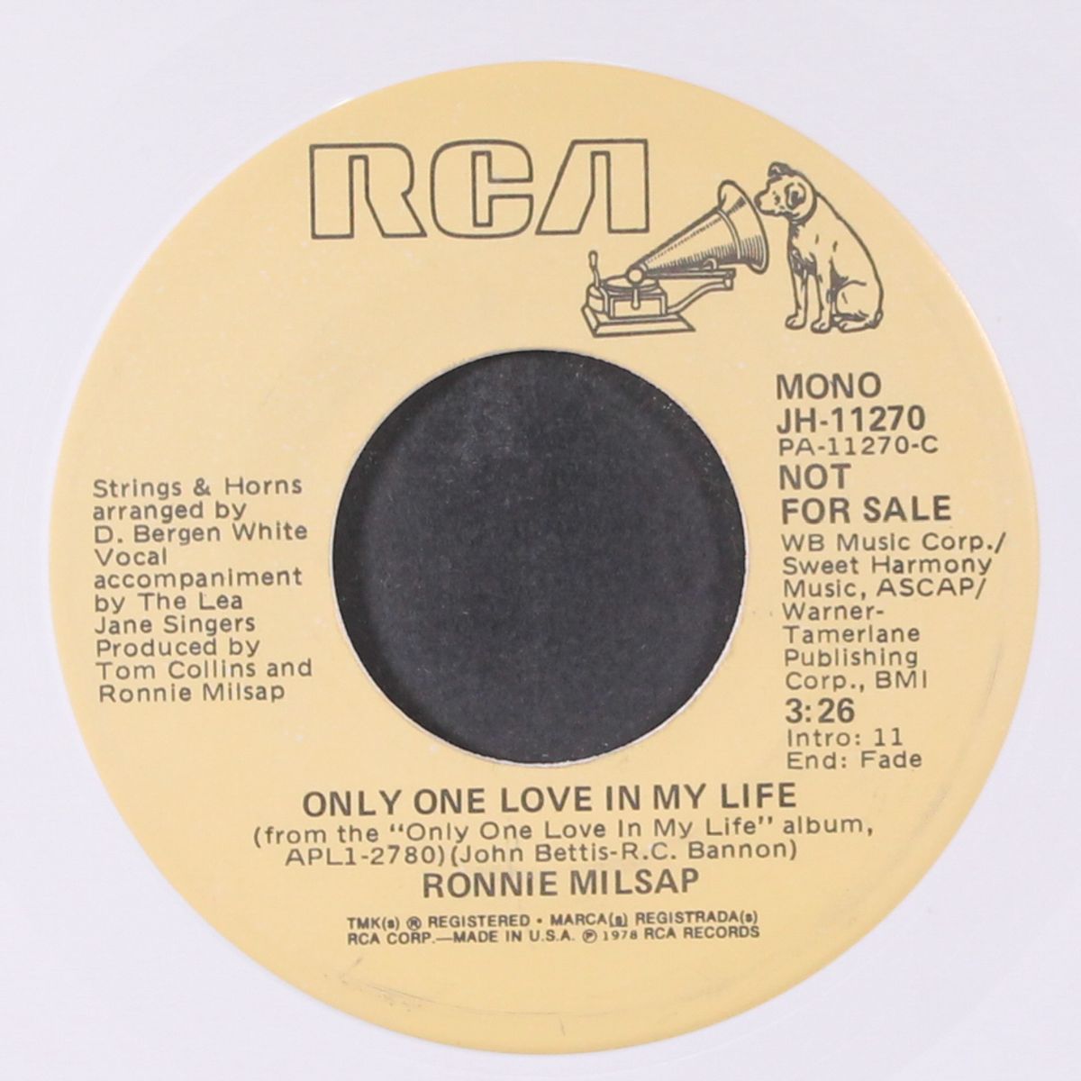 only one love in my life / mono by RONNIE MILSAP