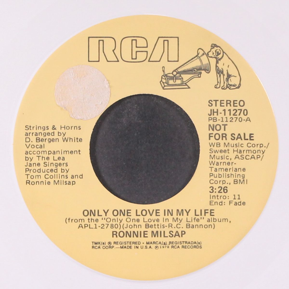 only one love in my life / mono by RONNIE MILSAP