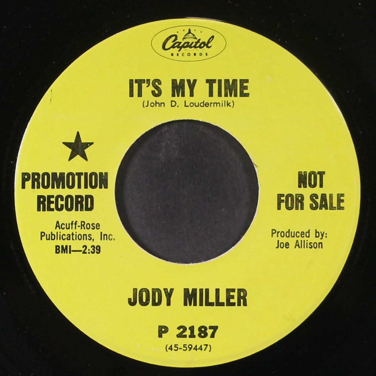 it's my time by JODY MILLER