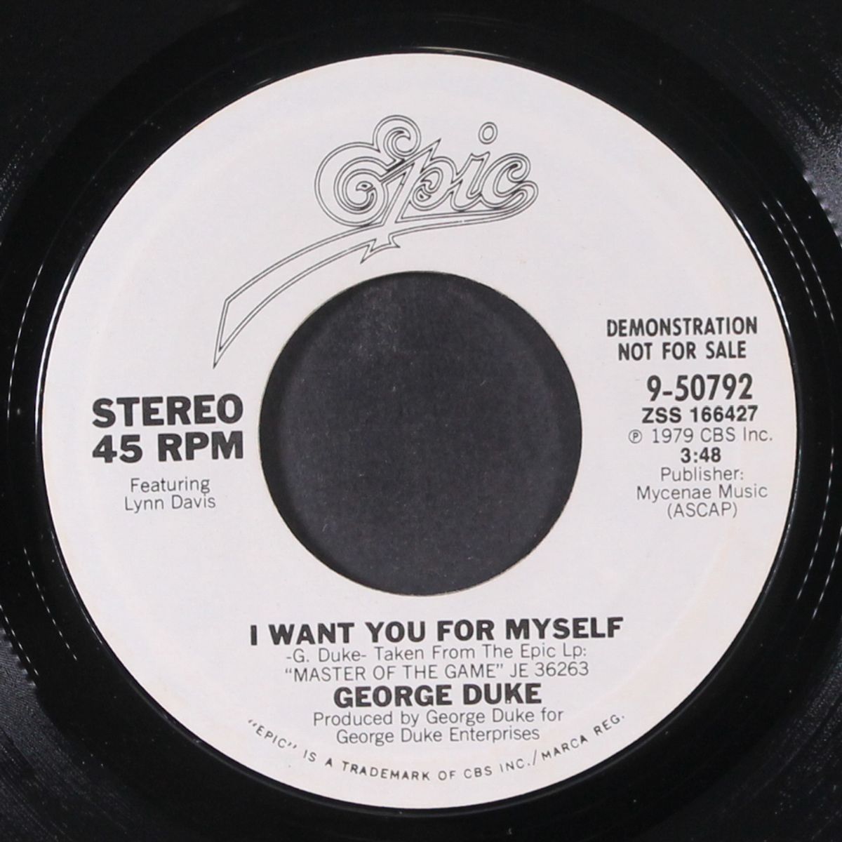 i want you for myself / same by GEORGE DUKE