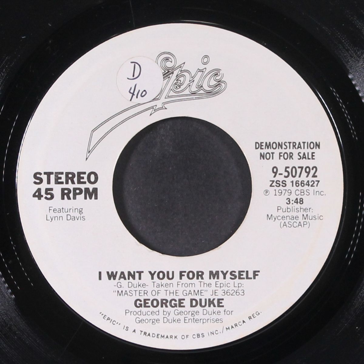 i want you for myself / same by GEORGE DUKE