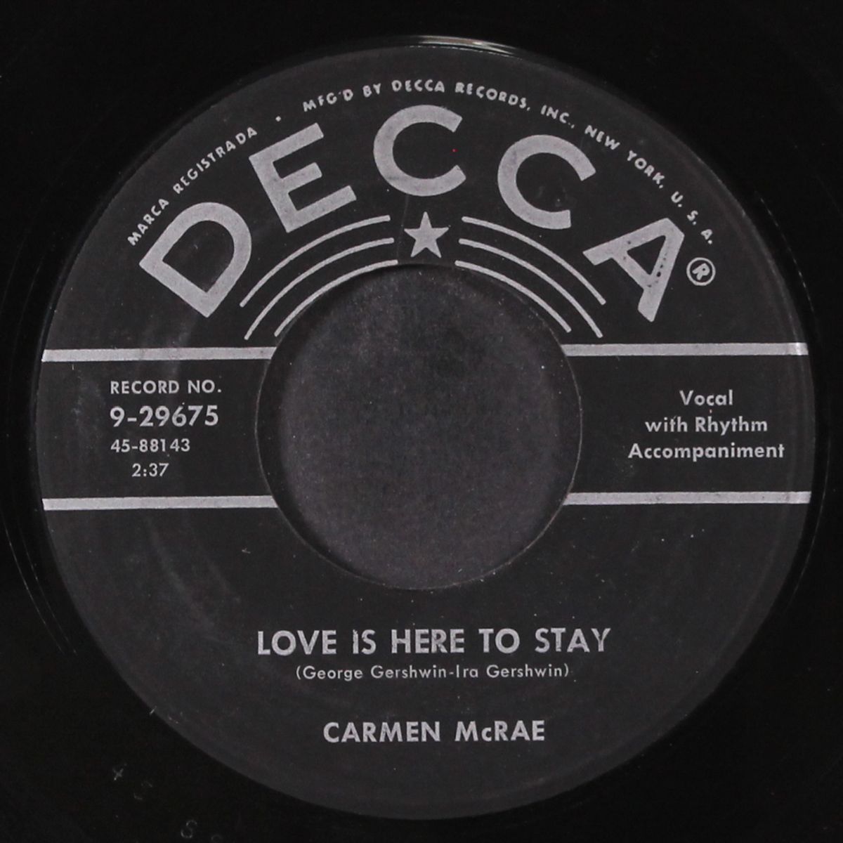 love is here to stay / this will make you laugh by CARMEN MCRAE