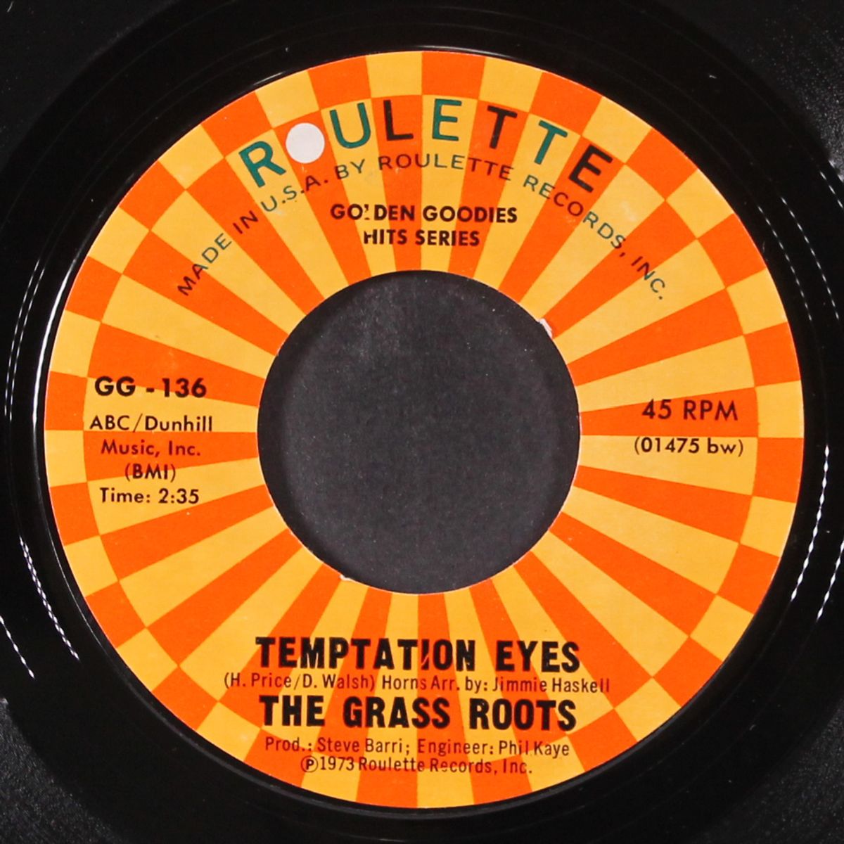 temptation eyes / come on & say it by GRASS ROOTS