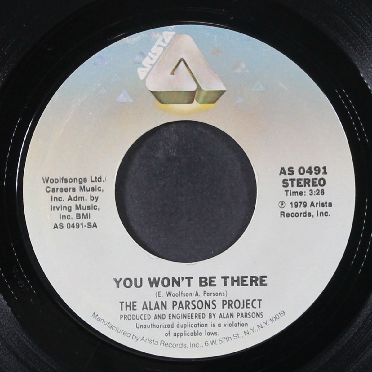 you won't be there / you won't be there by ALAN PARSONS PROJECT