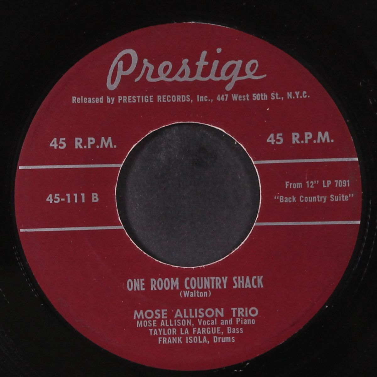 new ground / one room country shack by MOSE ALLISON