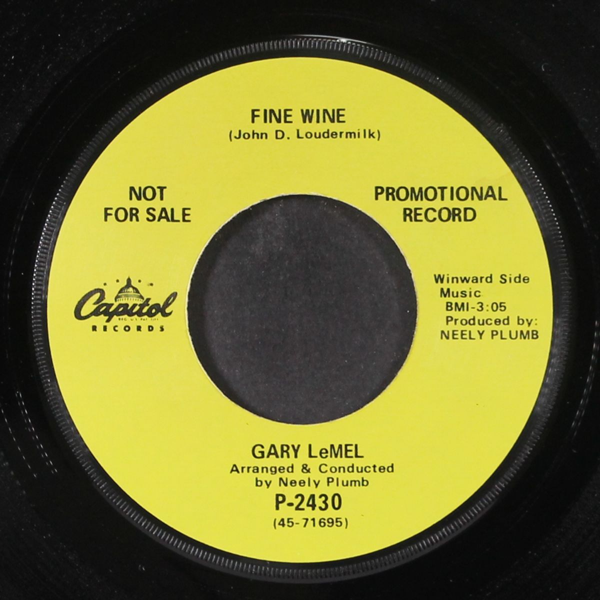 now i taste the tears / fine wine by GARY LEMEL