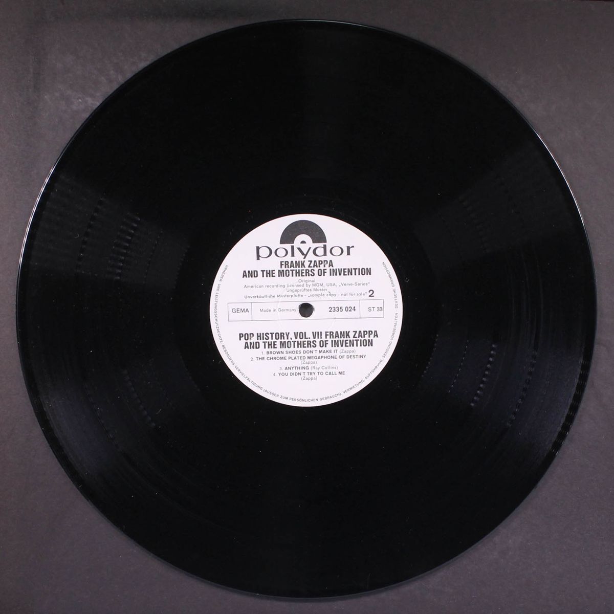 pop history, vol. 7 by FRANK ZAPPA & MOTHERS OF INVENTION