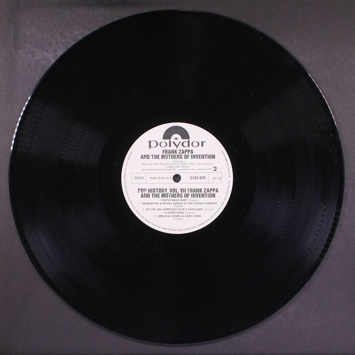 pop history, vol. 7 by FRANK ZAPPA & MOTHERS OF INVENTION
