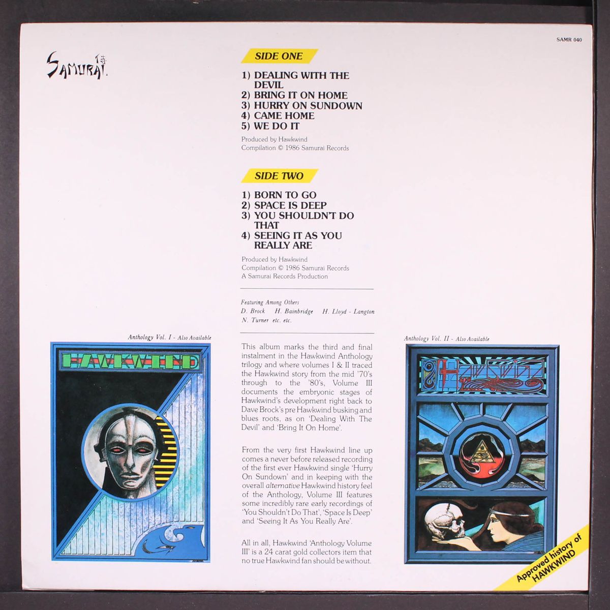 anthology vol. 3 by HAWKWIND
