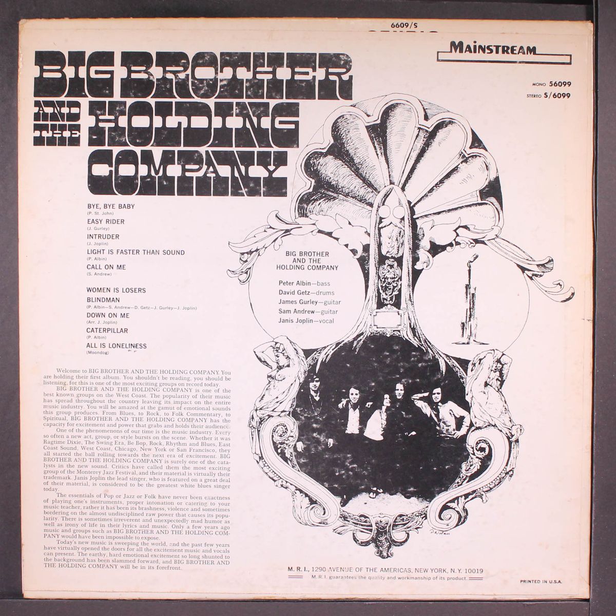 big brother & the holding company by BIG BROTHER & HOLDING COMPANY
