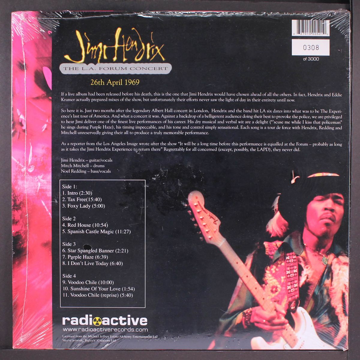 the l.a. forum concert by JIMI HENDRIX