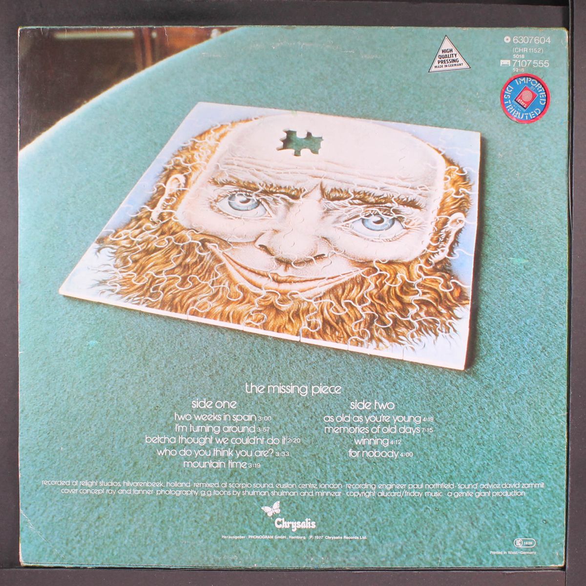 the missing piece by GENTLE GIANT