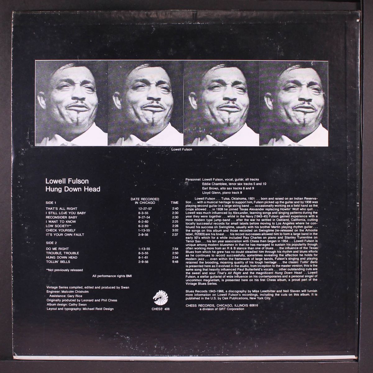 hung down head by LOWELL FULSON