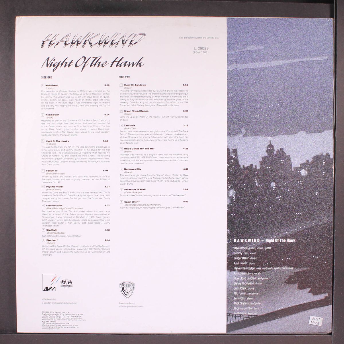 night of the hawk by HAWKWIND