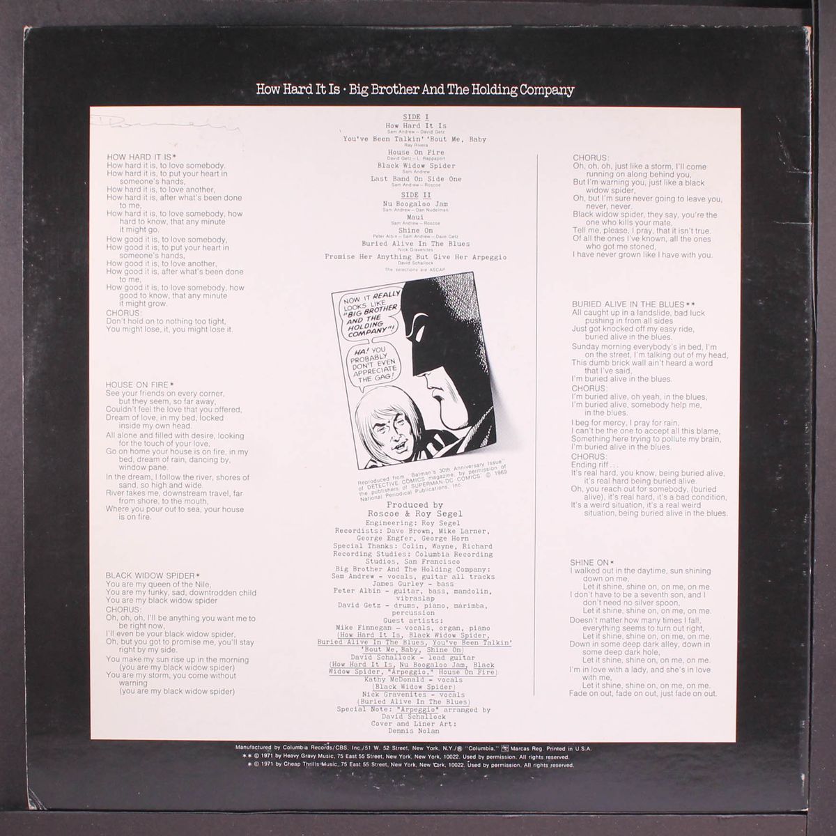how hard it is by BIG BROTHER & HOLDING COMPANY