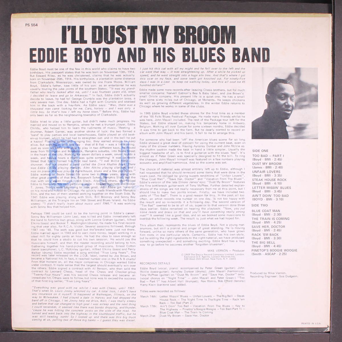 i'll dust my broom by EDDIE BOYD