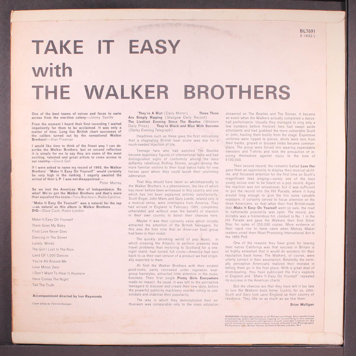 take it easy with the walker brothers by WALKER BROTHERS