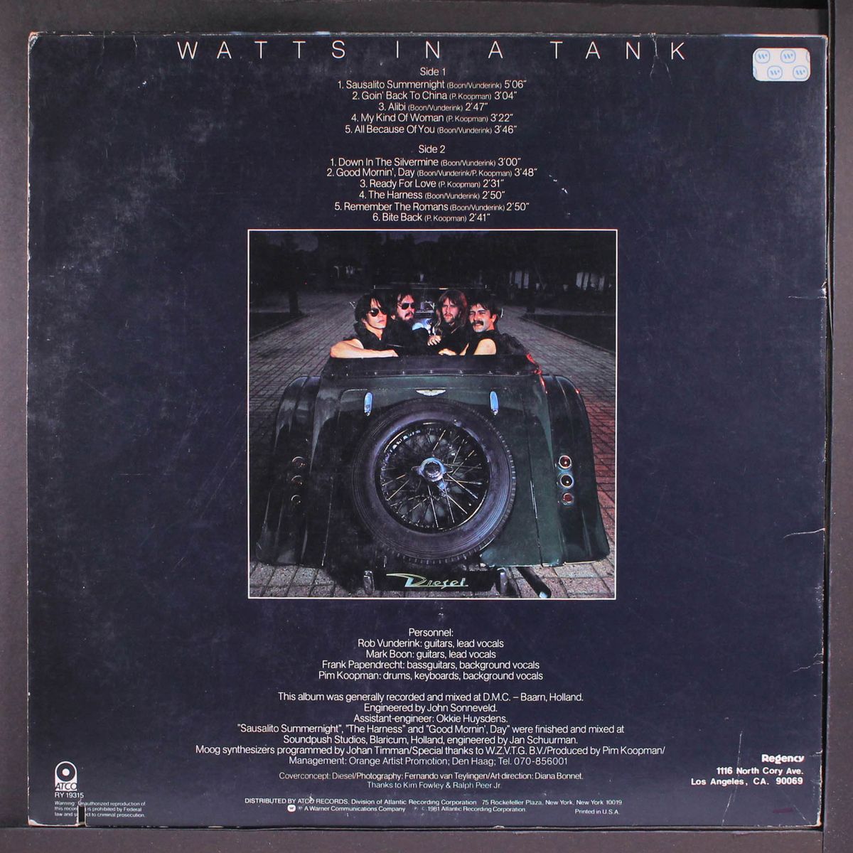 watts in a tank by DIESEL