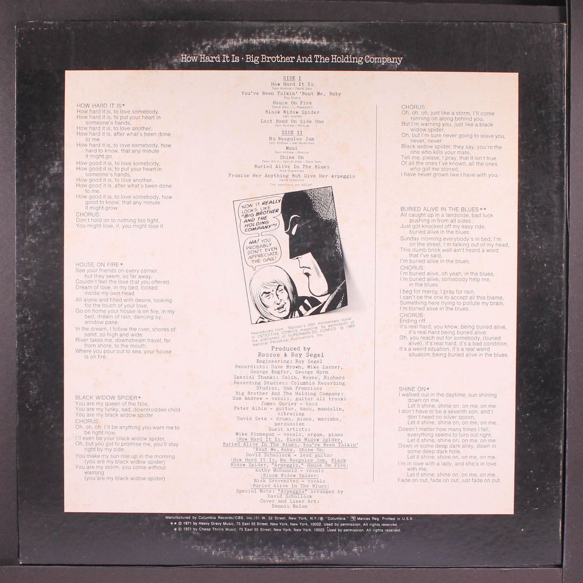 how hard it is by BIG BROTHER & HOLDING COMPANY