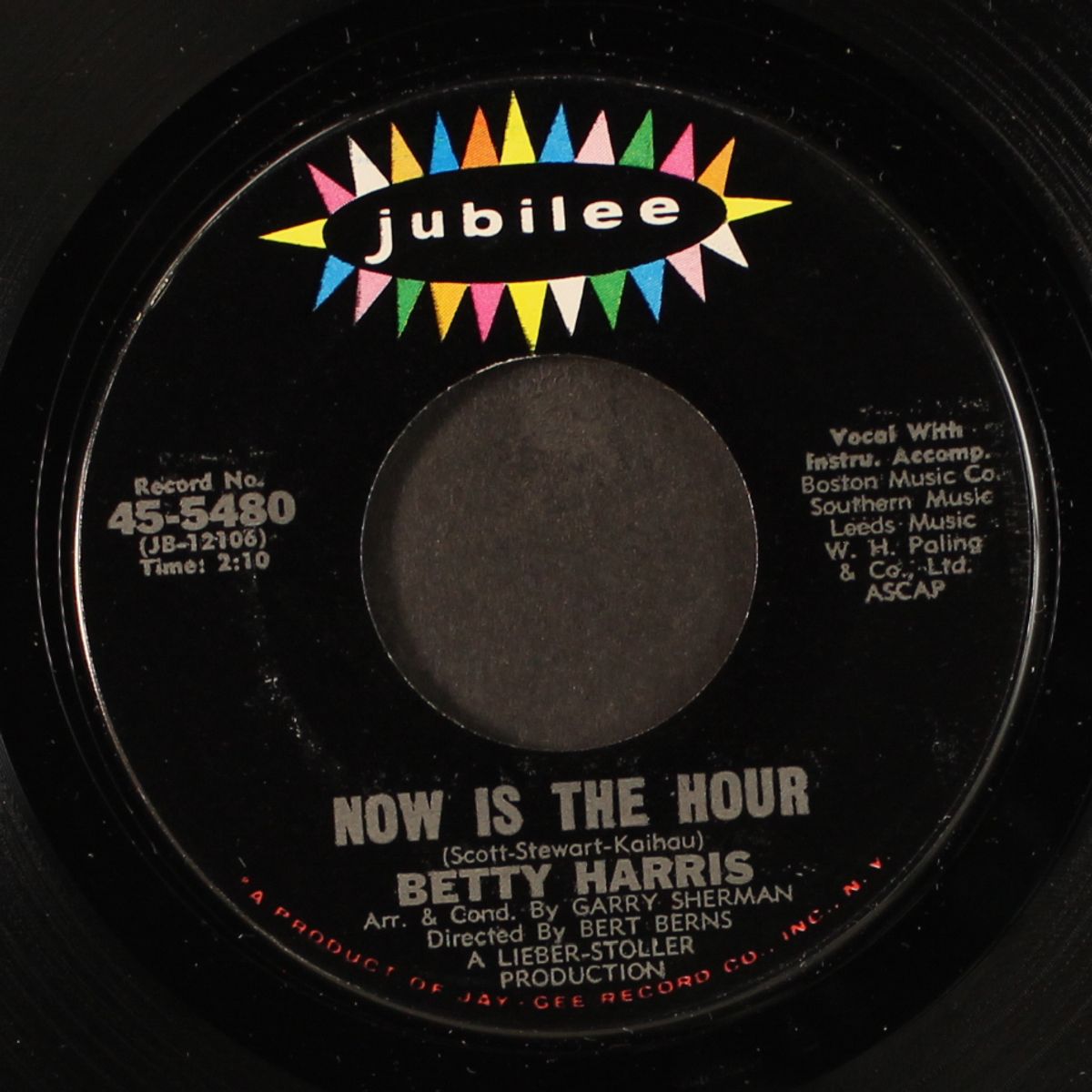 mo jo hannah / now is the hour by BETTY HARRIS