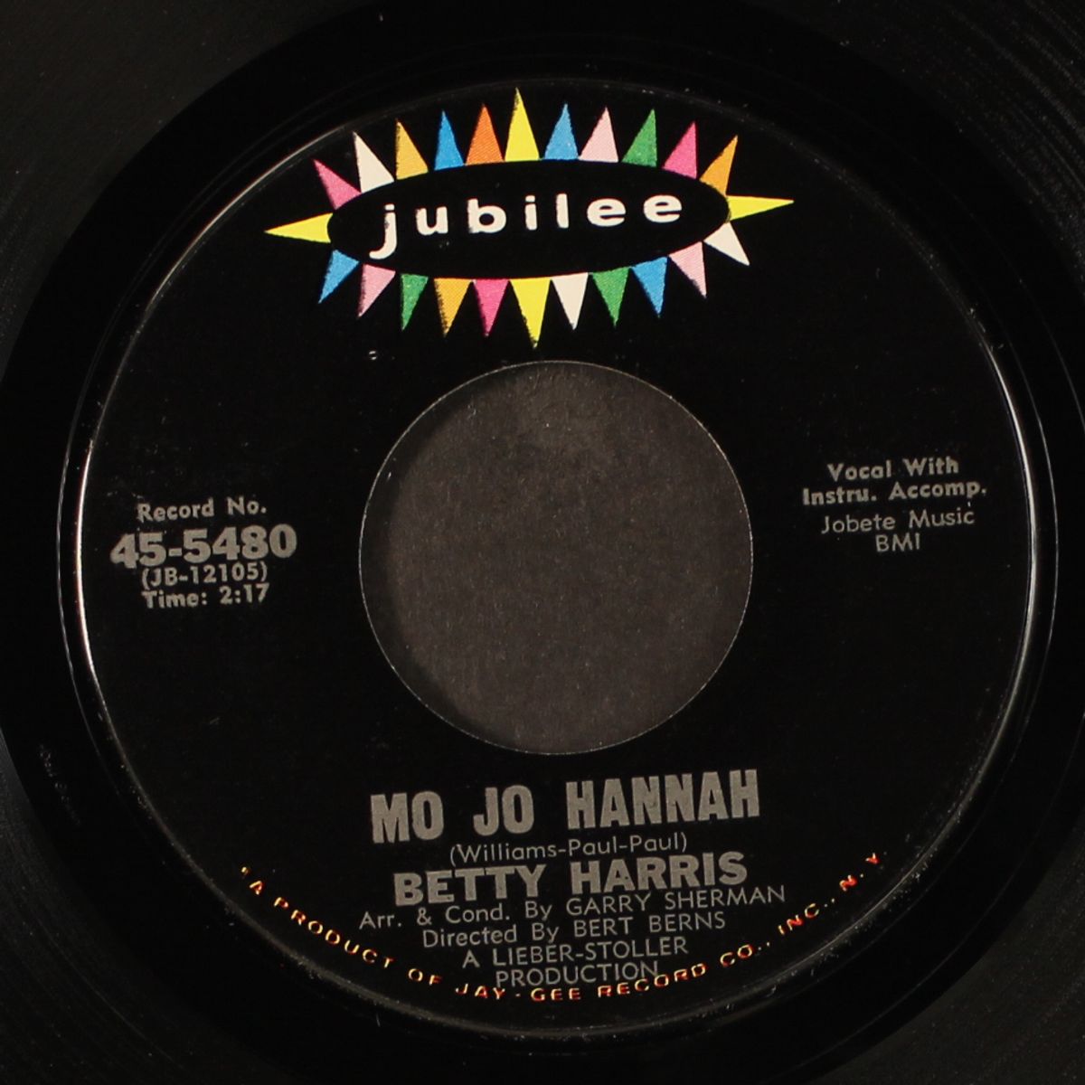 mo jo hannah / now is the hour by BETTY HARRIS