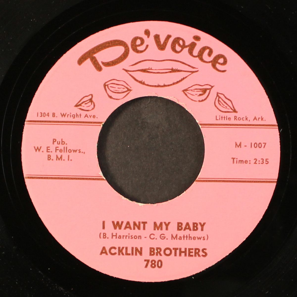 junior's angle / i want my baby by ACKLIN BROTHERS