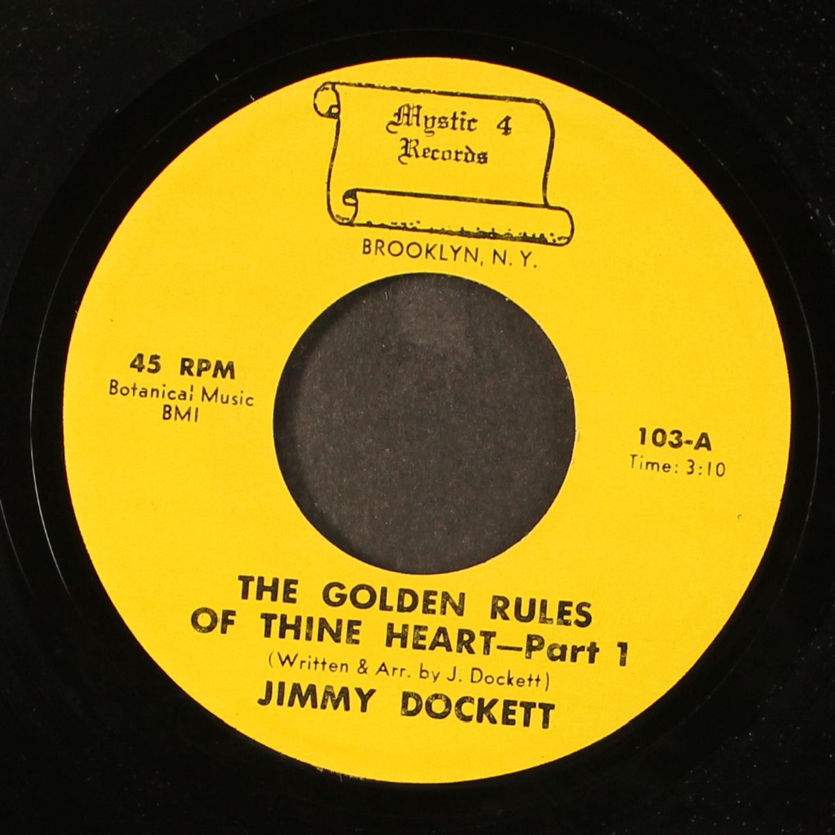 the golden rules of thine heart by JIMMY DOCKETT