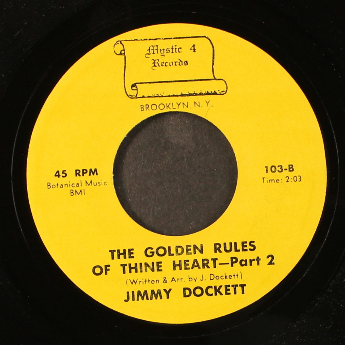 the golden rules of thine heart by JIMMY DOCKETT