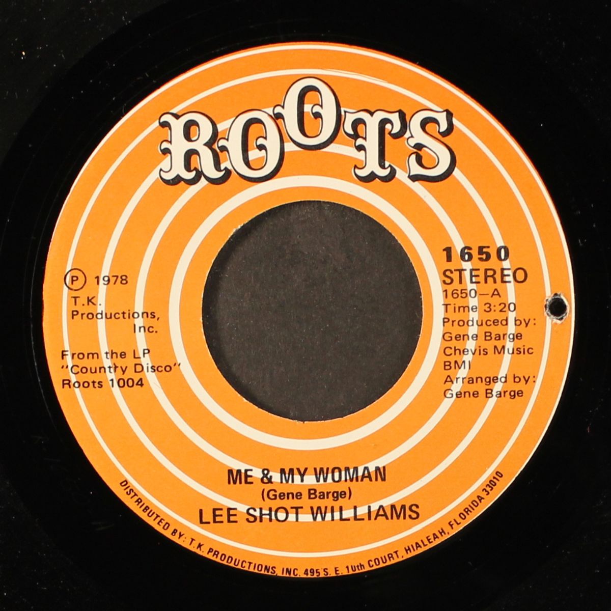 me & my woman / country disco by LEE SHOT WILLIAMS