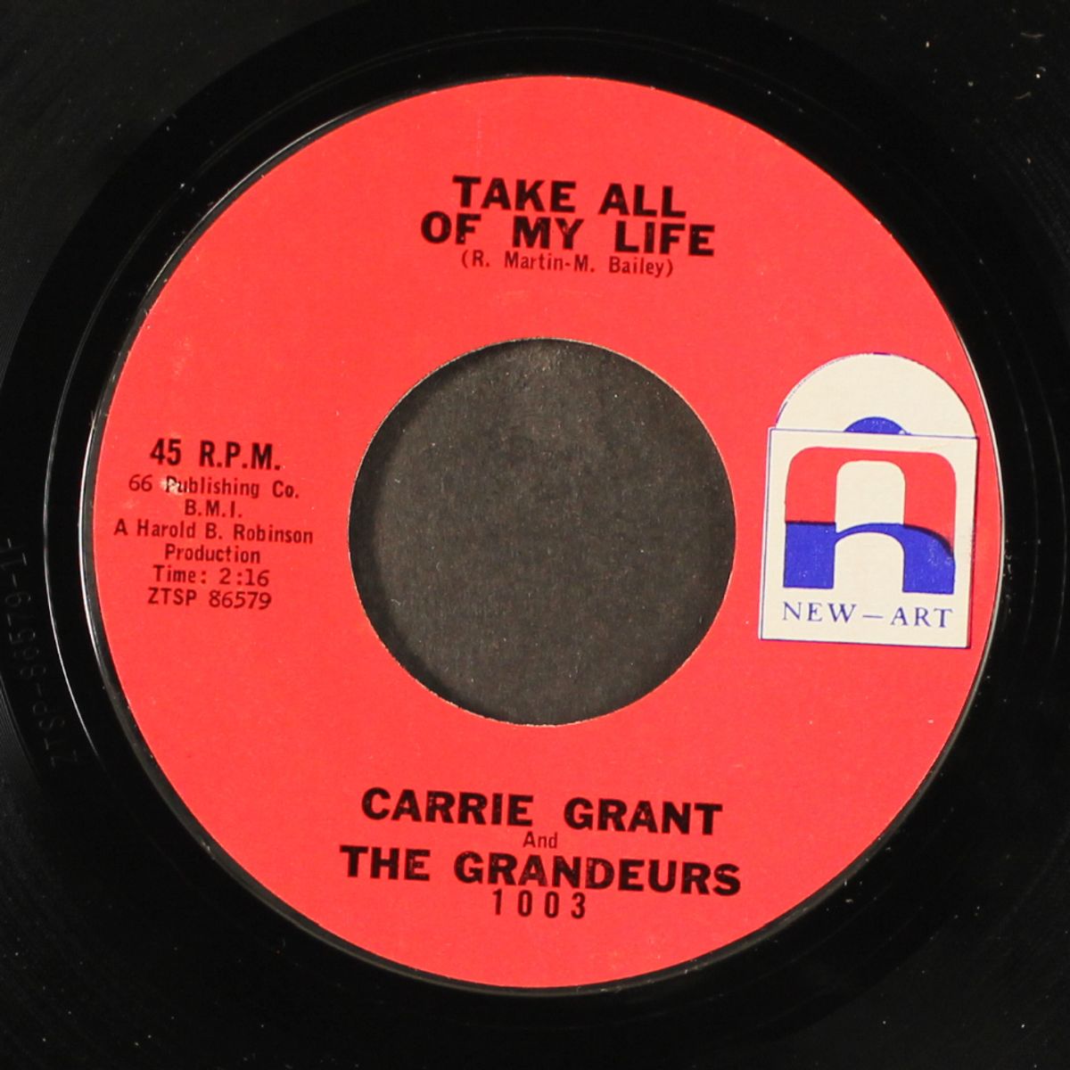 take all of my life / there'll come a time by CARRIE GRANT & GRANDEURS