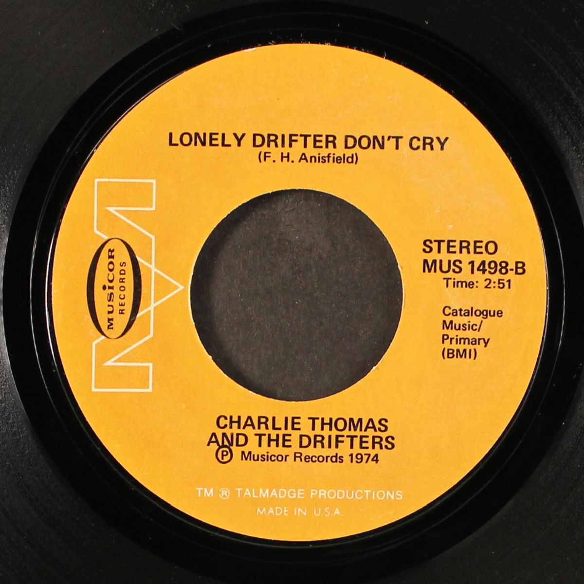 a midsummer night in harlem / lonely drifer don't cry by CHARLIE THOMAS & DRIFTERS