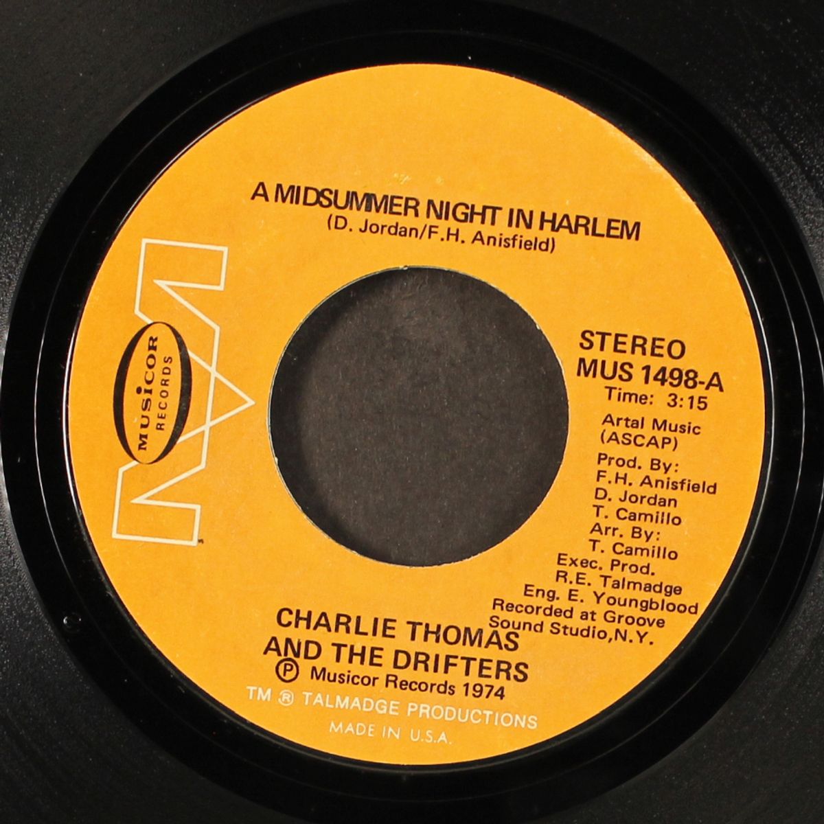 a midsummer night in harlem / lonely drifer don't cry by CHARLIE THOMAS & DRIFTERS
