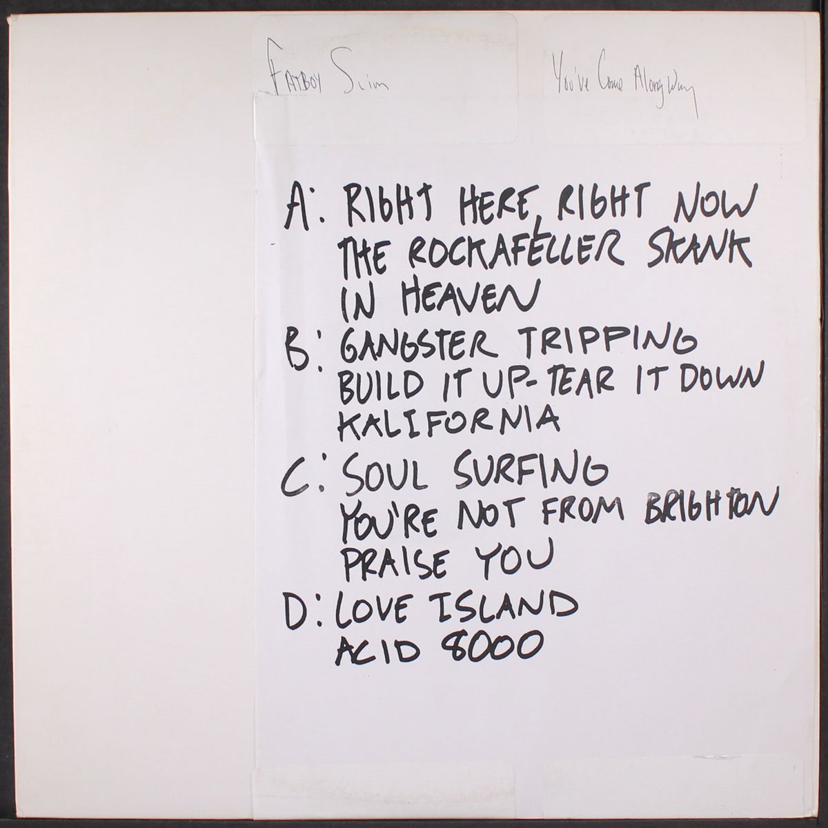you've come a long way, baby by FATBOY SLIM