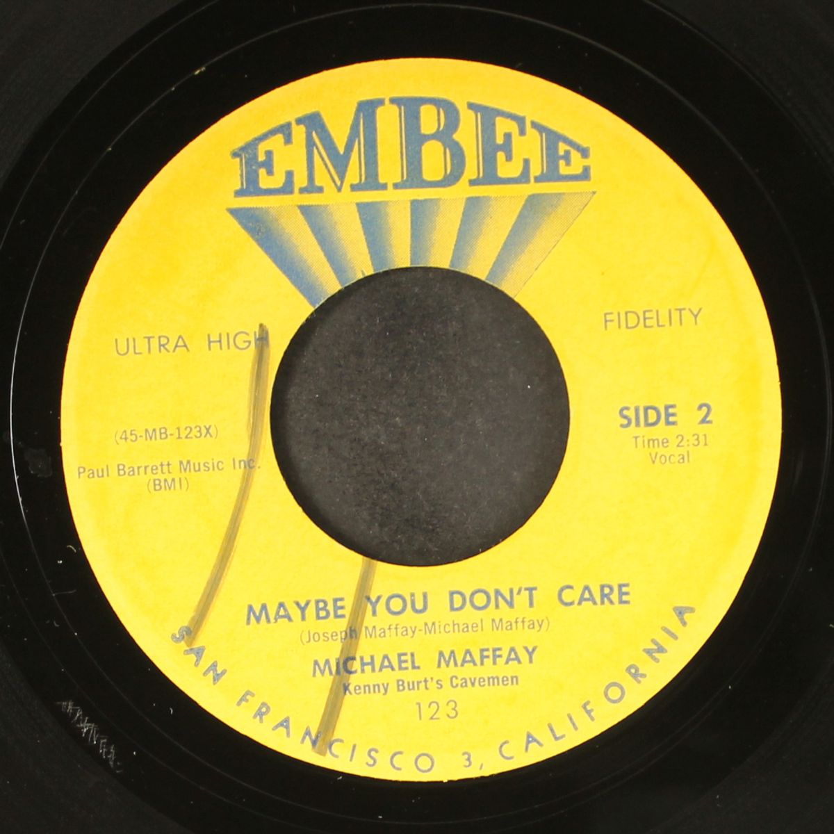 a treasure of love / maybe you don't care by MICHAEL MAFFAY