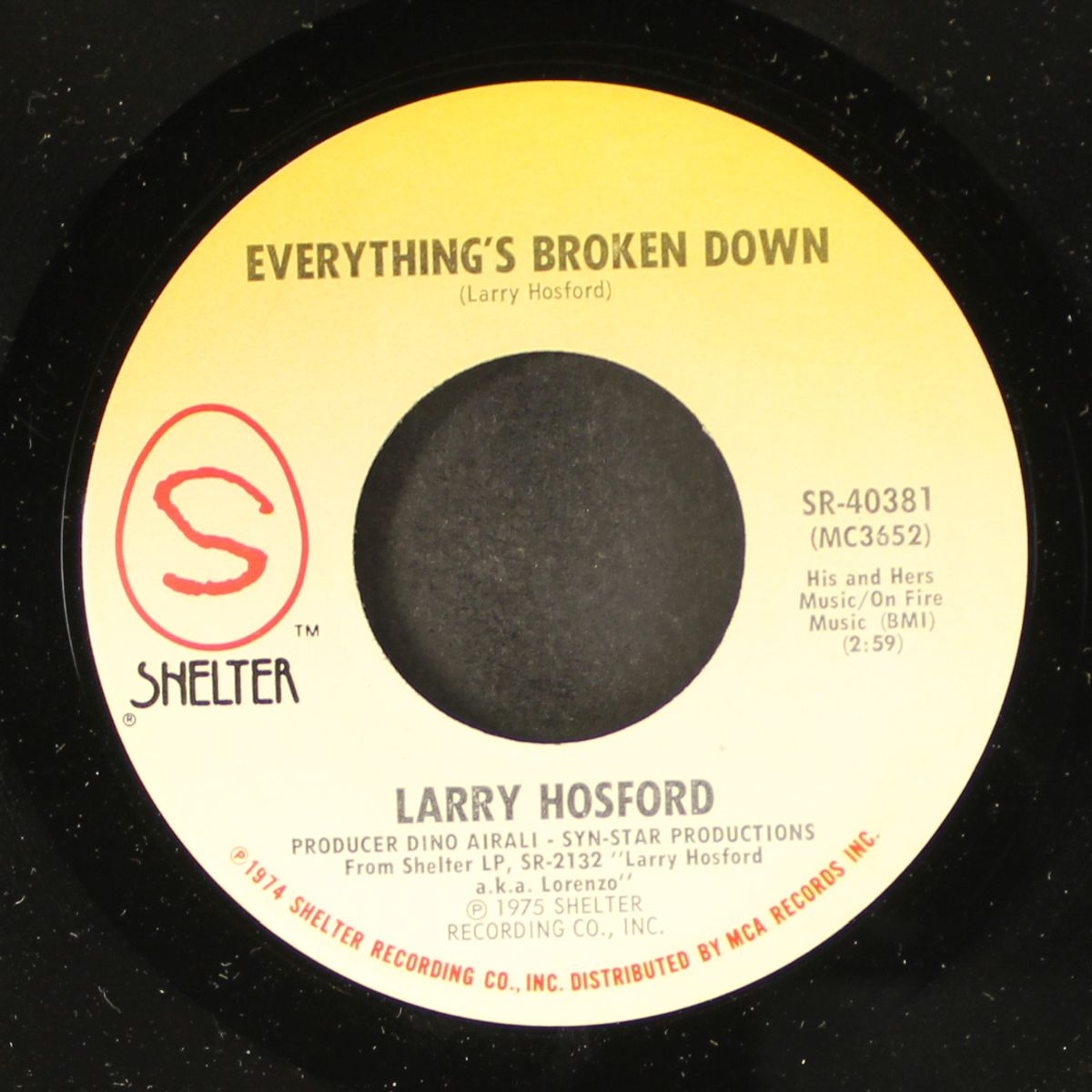 long line to chicago / everything's broken down by LARRY HOSFORD