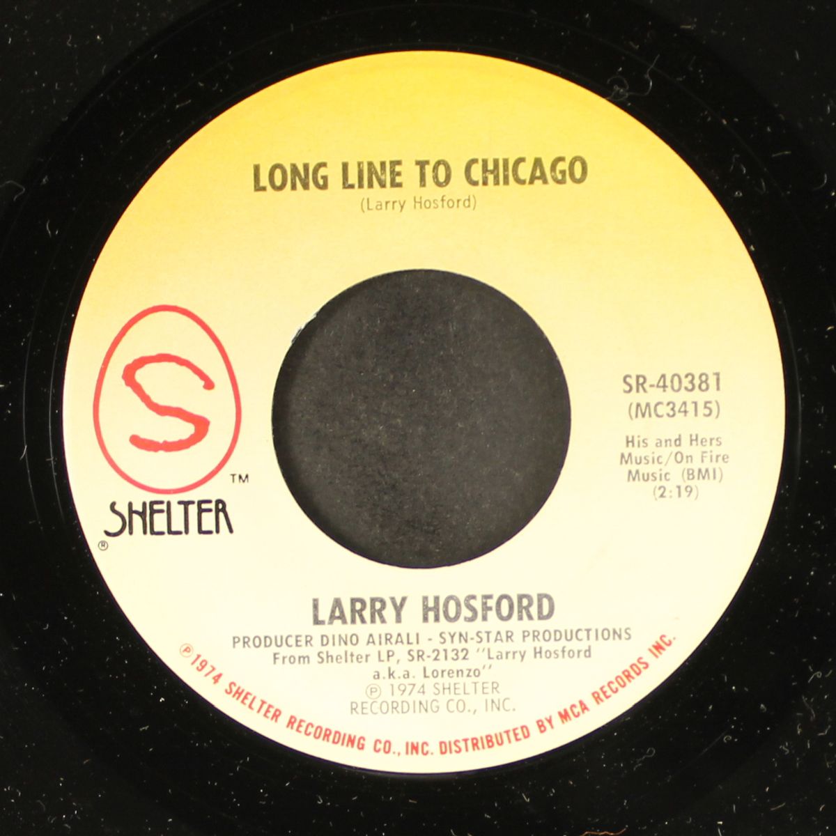 long line to chicago / everything's broken down by LARRY HOSFORD