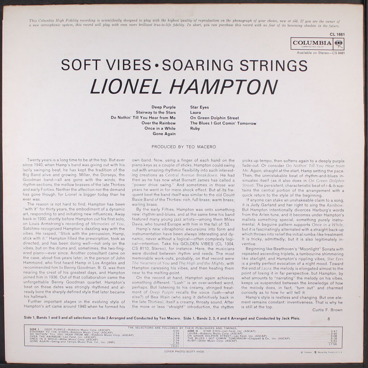 soft vibes, soaring strings by LIONEL HAMPTON
